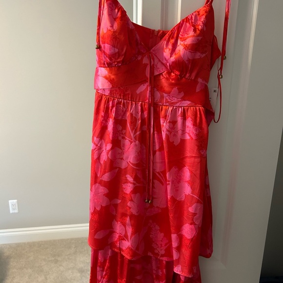 Crystal Doll Juniors' Floral Tie-Strap Tiered Maxi Dress - Picture 4 of 7